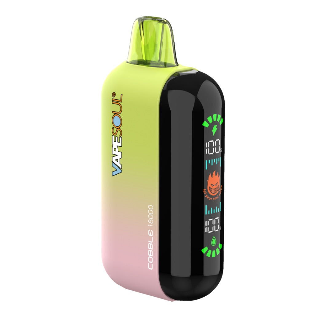 Vapesoul Cobble 18000 with Side LCD 50MG  OMG Distributors | Your Trusted  Vape Supplier