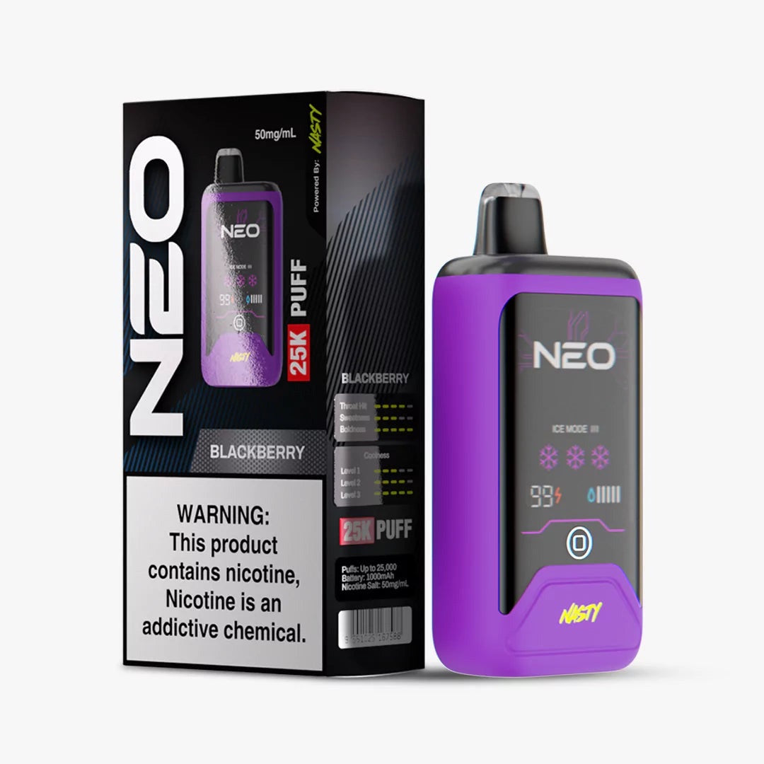 Nasty Nasty NEO 25K Disposable Vape | 25,000 Puffs | Double Mesh Coil | 3-Level Cooling | OMG Distributors South Africa