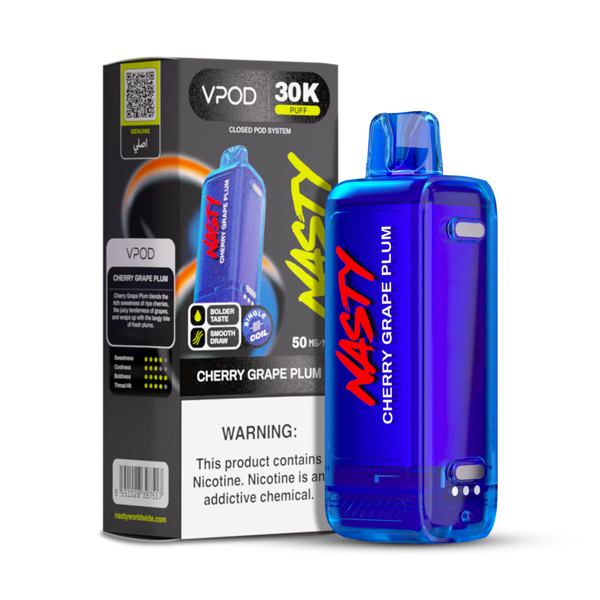 Nasty Nasty Versa 30K VPOD Pre-Filled Pod | 12ml & 18ml | Mesh Coil | Plug-and-Play | OMG Distributors South Africa