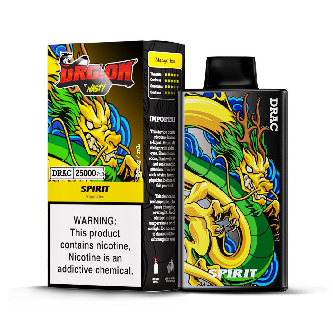 Nasty Nasty Bar DRG:ON 25K Disposable Vape | 25,000 Puffs | Dual Mesh Coil | Digital Display | OMG Distributors South Africa